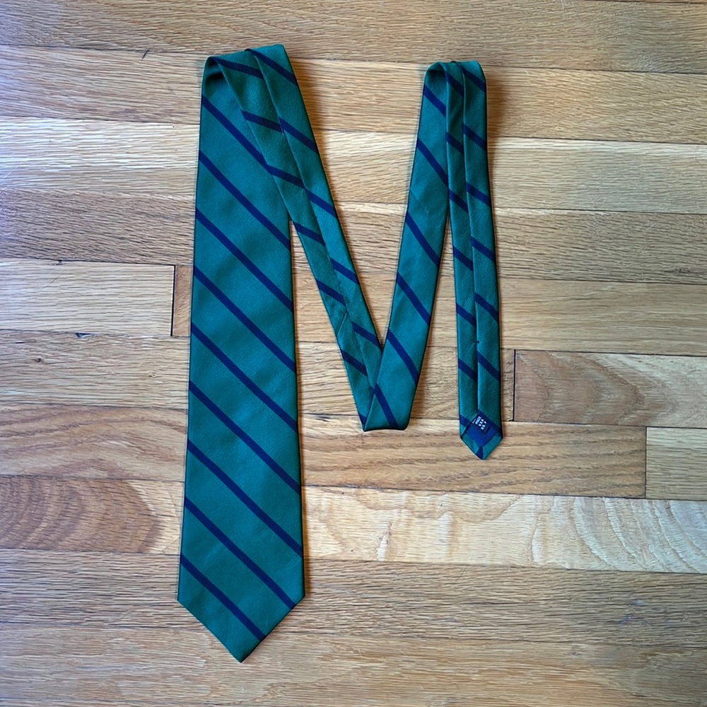 Claybrooke blue and green tie.